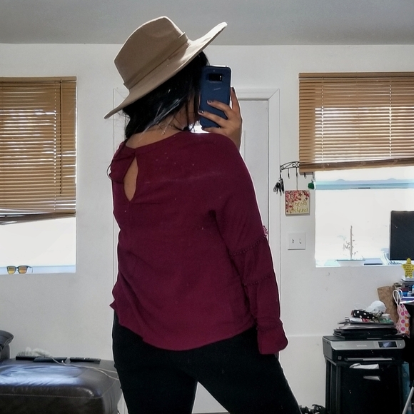 ALL TOO WELL POM POM BELL SLEEVE TOP - Picture 13 of 16